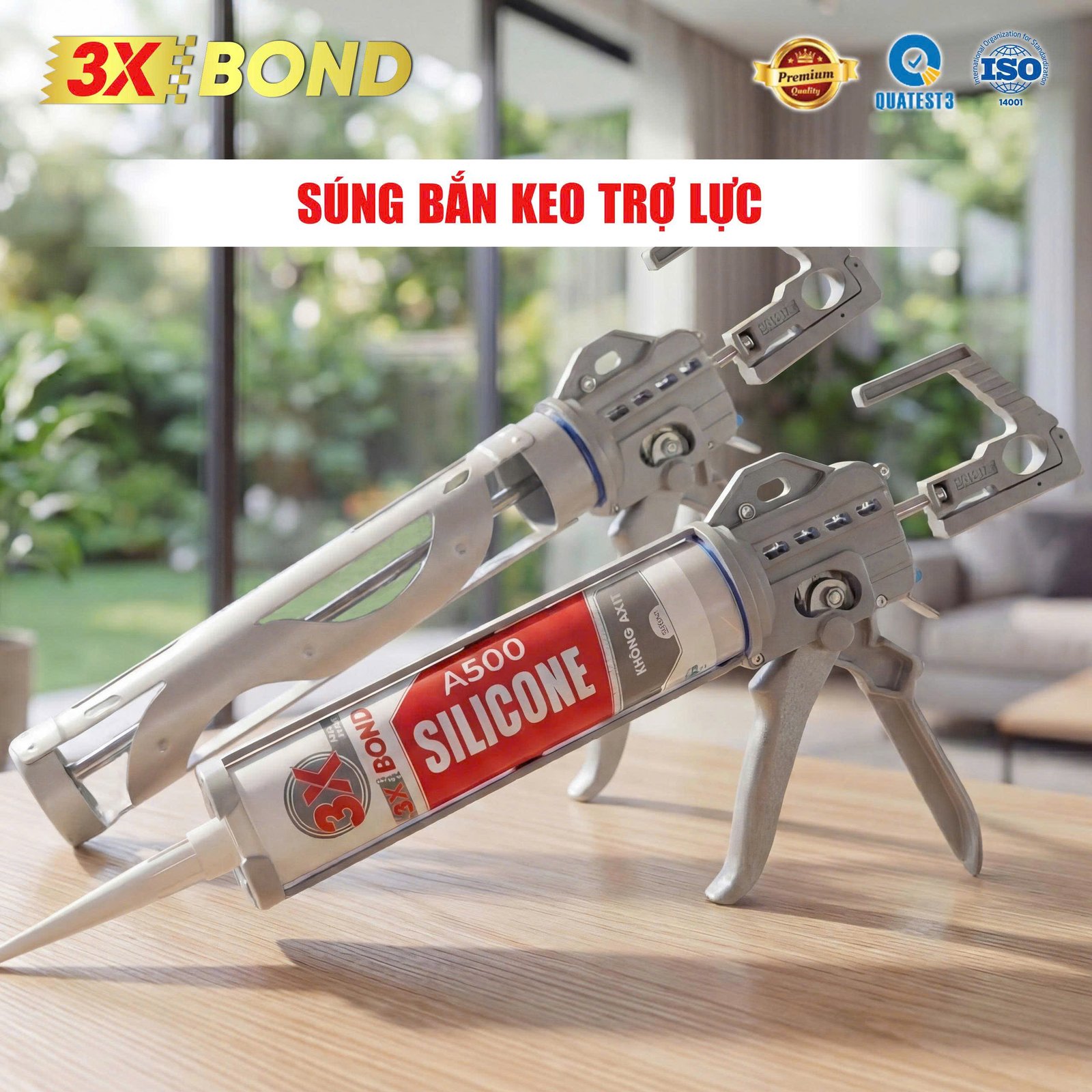 Súng bắn keo trợ lực cao cấp 3X-BOND